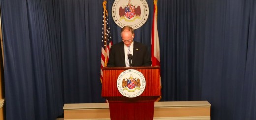 Alabama Governor Robert Bentley holds a press conference at the State Capitol in Montgomery (Photo: Governor's Office, Daniel Sparkman)