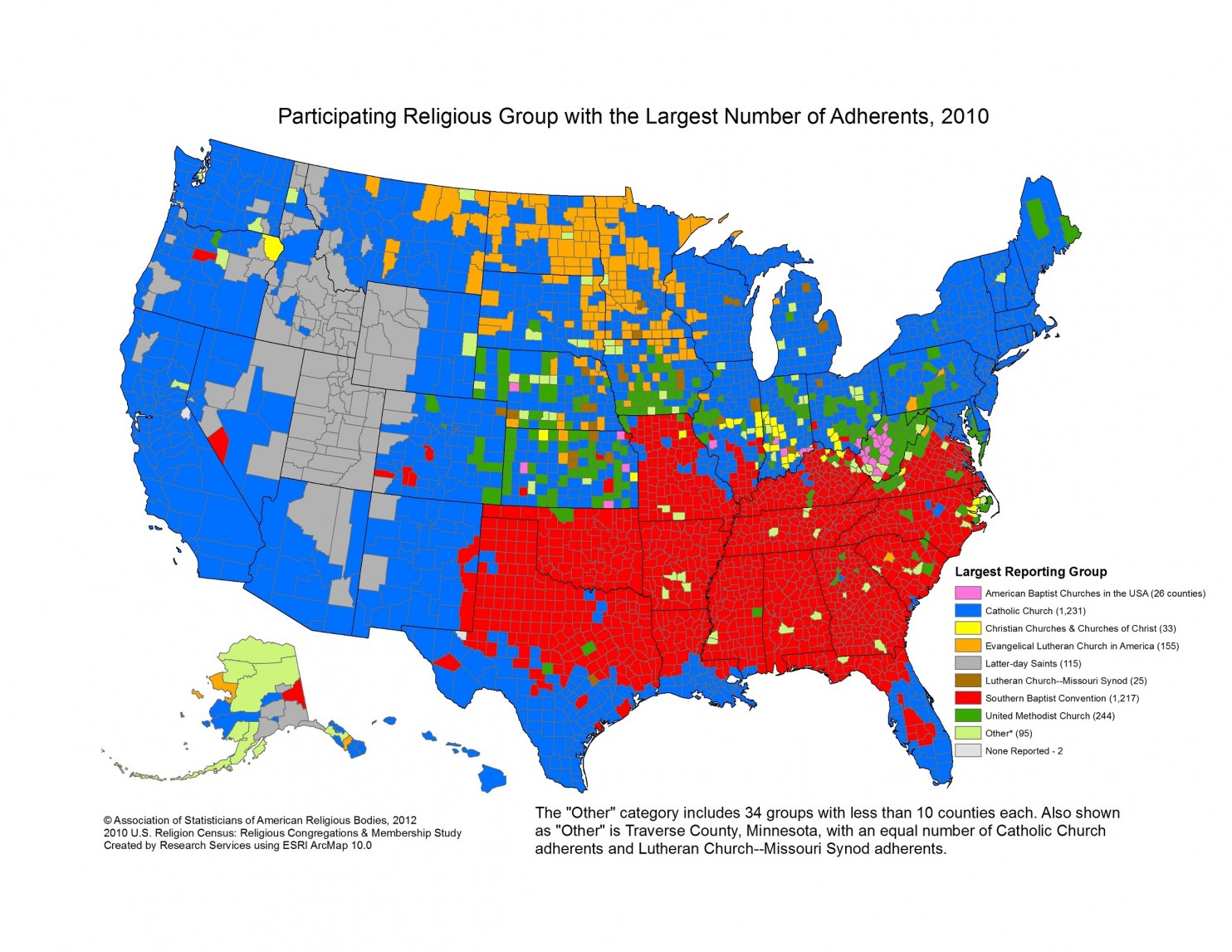 Largest Religious Population In Us