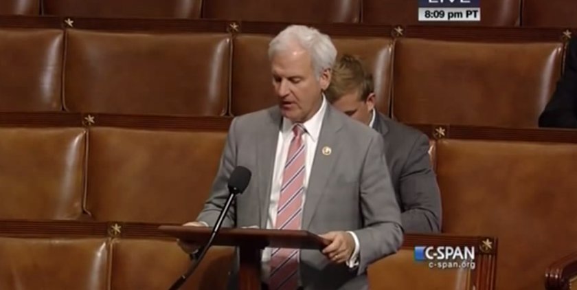 Congressman Bradley Byrne (R-AL1) addresses the U.S. House floor. 