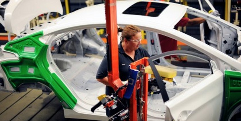 A worker at the Hyundai manufacturing plant in Montgomery (Photo: Alabama NewsCenter)