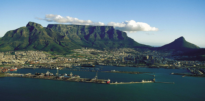 Aerial view of Cape Town in South Africa c/o South African Tourism