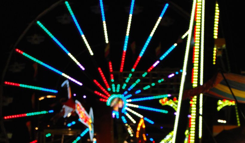 Lights at the National Peanut Festival in Dothan, Alabama. (Photo: Amy Meredith)