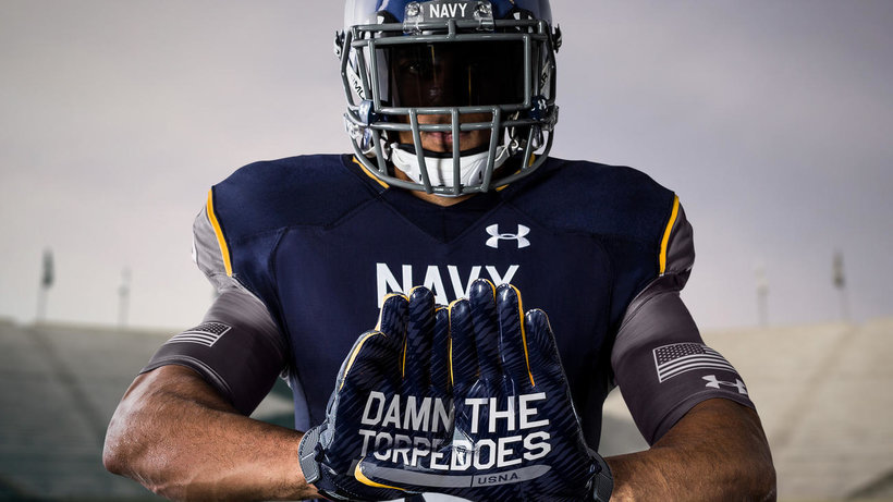 Navy gloves