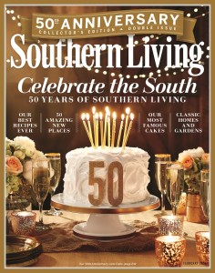 The February 2016 issue celebrates the 50th anniversary of Southern Living. (contributed)