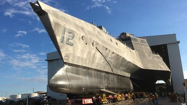 The USS Omaha was launched Nov. 20, 2015 at Austal USA’s Mobile shipyard. (Image: U.S. Navy Media Content Services)