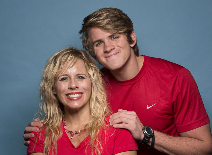 Sheri (left) and Cole LaBrant (right), Vine Star on the 28th season of THE AMAZING RACE premieres Friday, Feb. 12 (8:00-9:00 PM, ET/PT) on the CBS Television Network. Photo: Cliff Lipson/CBS ©2015 CBS Broadcasting, Inc. All Rights Reserved