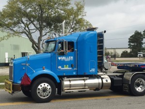Miller Transfer transports the latest batch of major component assemblies from the Port of Mobile to Airbus’ $600 million U.S. Manufacturing Facility at Mobile Aeroplex at Brookley on Thursday, March 24. (Courtesy/Mobile Airport Authority Executive Director Roger Wehner)