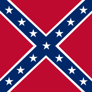 The square battle flag of Confederate Army of N. Virginia (c/o WikiMedia)