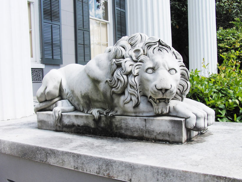 More unique architecture on the exterior of Knox Hall in Montgomery.