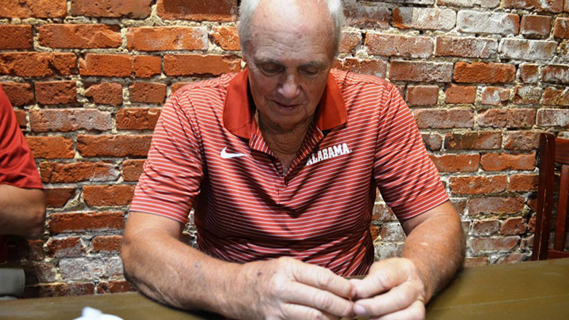 Wayne Freeman talks about the ring he lost nearly 50 years ago. (Michael Tomberlin/Alabama NewsCenter)