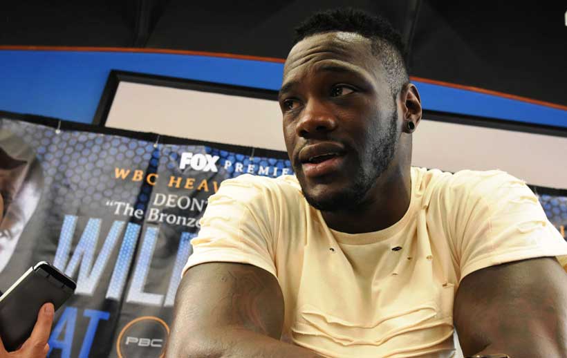 Heavyweight champion Deontay Wilder talks about his upcoming title defense fight against Chris Arreola. (Solomon Crenshaw Jr./Alabama NewsCenter)