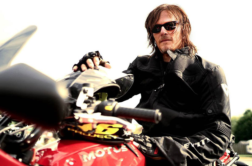 Norman Reedus sits on the Motus MTS. (Left/Right Productions)