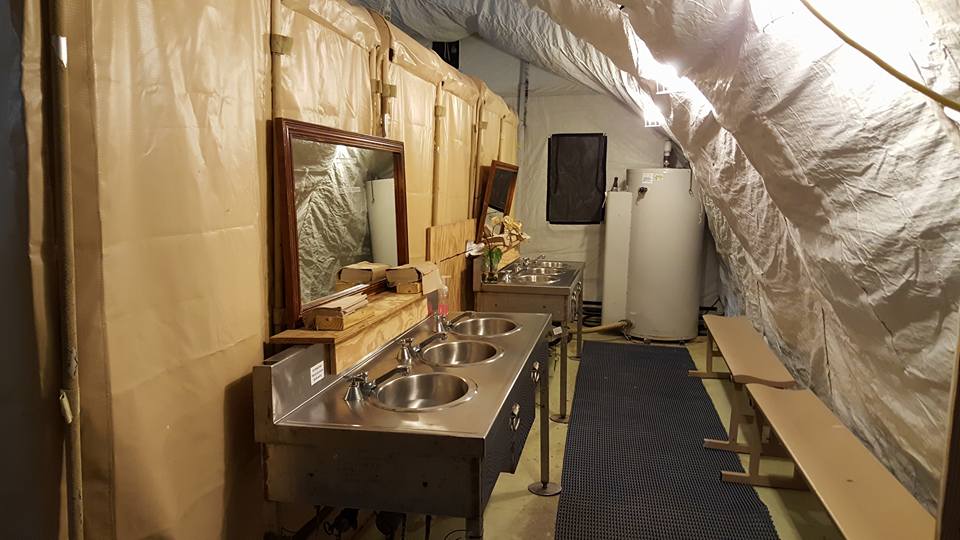 GITMO shower tent (Photo: Becky Gerritson)
