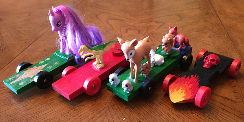 my little pony pinewood derby car