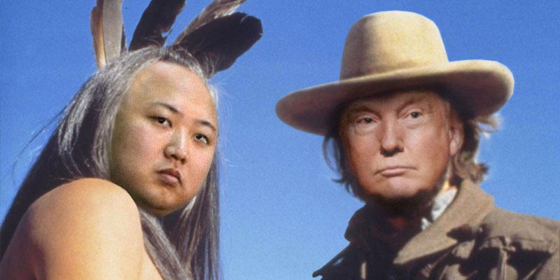 Image result for photo of trump and kim as josey wales and ten bears