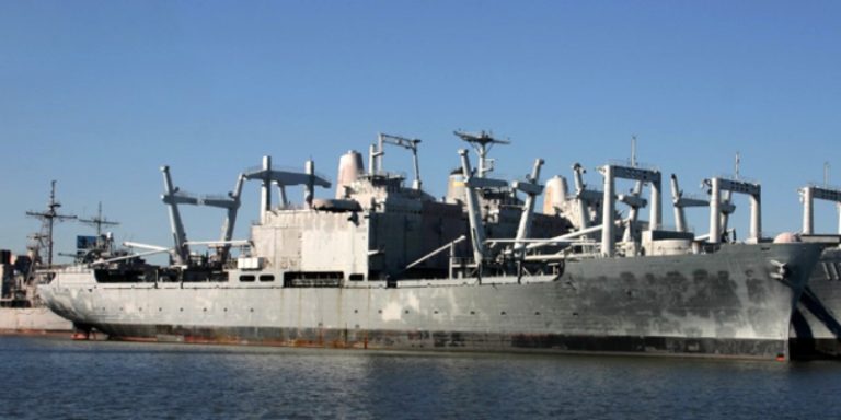 SS United States ship towed into Mobile Bay in Alabama SS United States ship towed into Mobile Bay in Alabama
