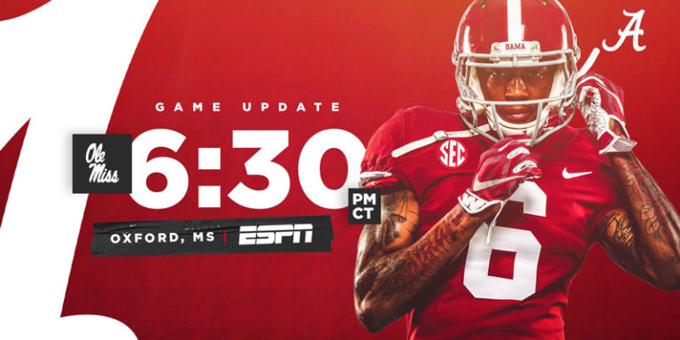 Saturday s Alabama At Ole Miss Game Moved Back To 6 30 P m Kickoff saturday-s-alabama-at-ole-miss-game-moved-back-to-6-30-p-m-kickoff