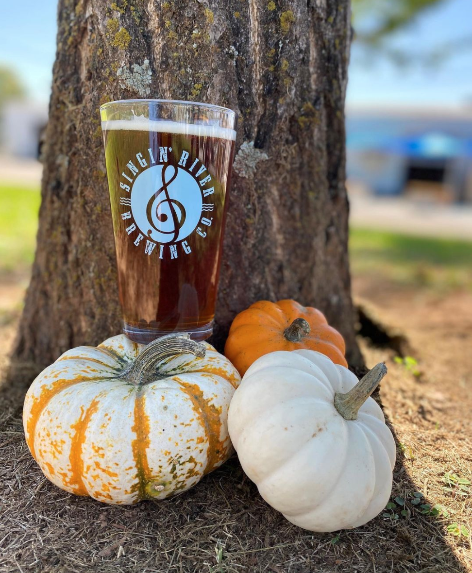 pumpkin beer singin river brewery