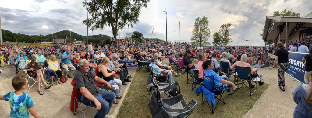 Panoramic view of Ainsworth event, 6/4/2021