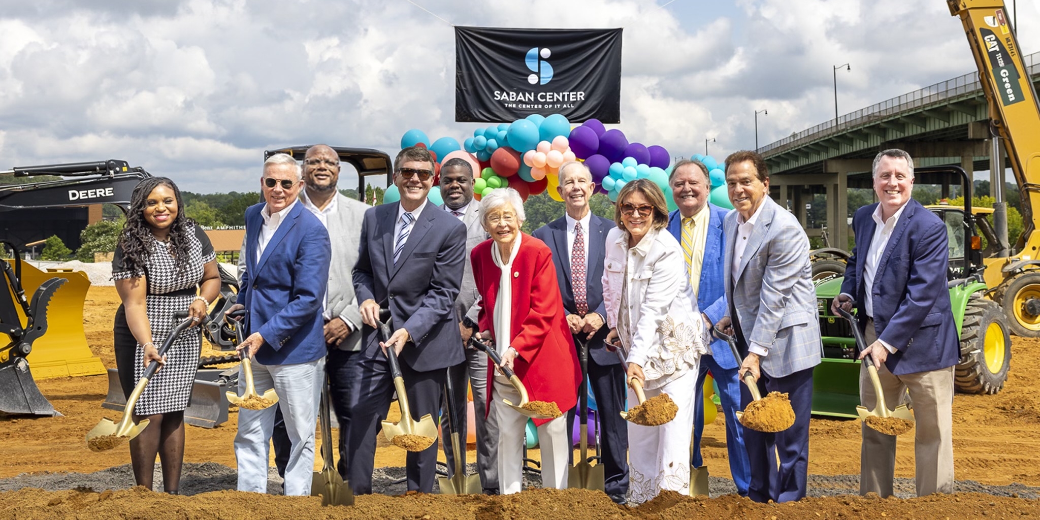Nick and Terry Saban break ground on The Saban Center, a new education and arts hub in Tuscaloosa with a statewide impact