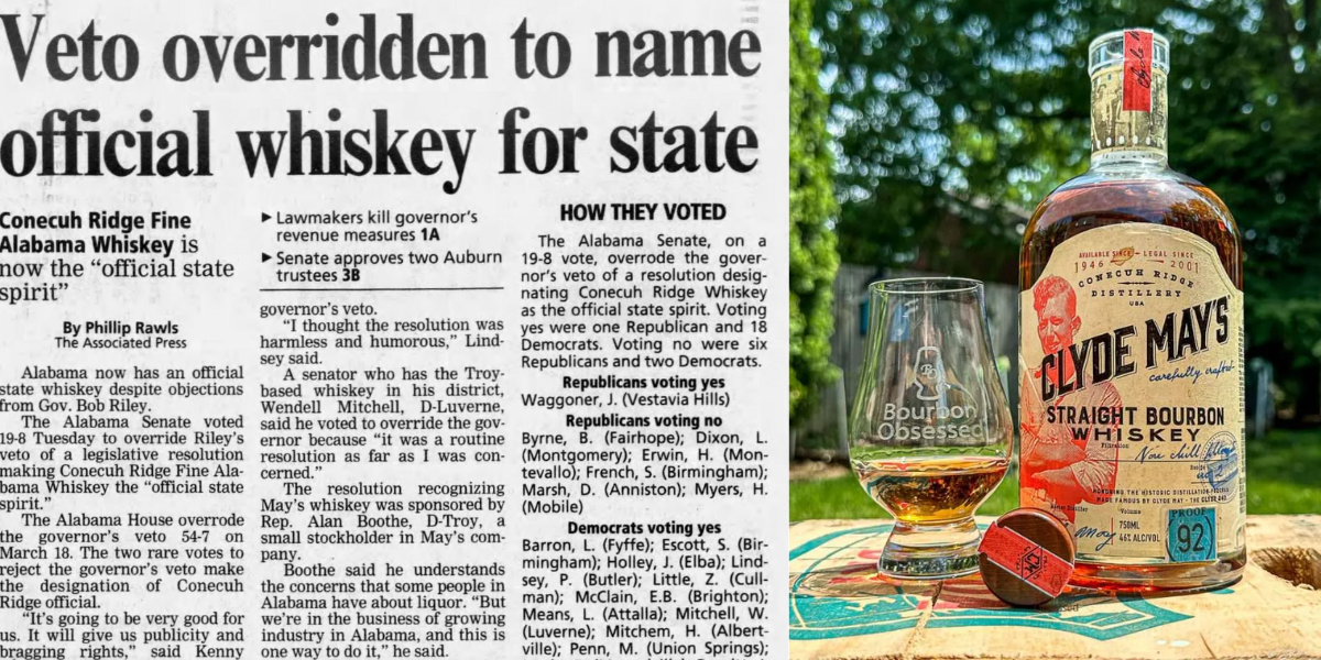 How an Alabama moonshiner’s whiskey became the official state drink – and stayed that way