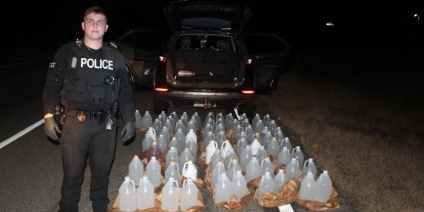 Ozark police seize 81 gallons of illegal moonshine during traffic stop