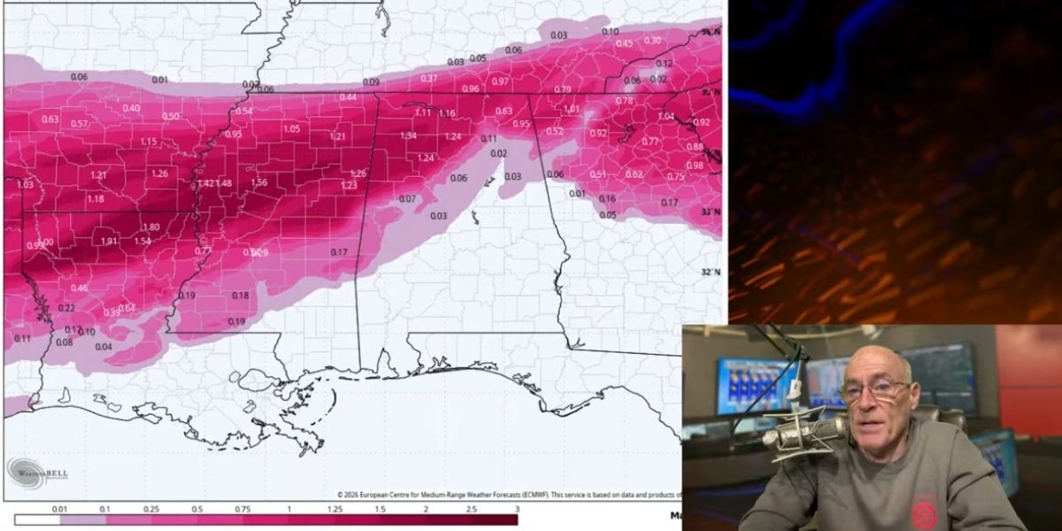 James Spann: Cold and dry through tomorrow; Alabama weekend winter storm???