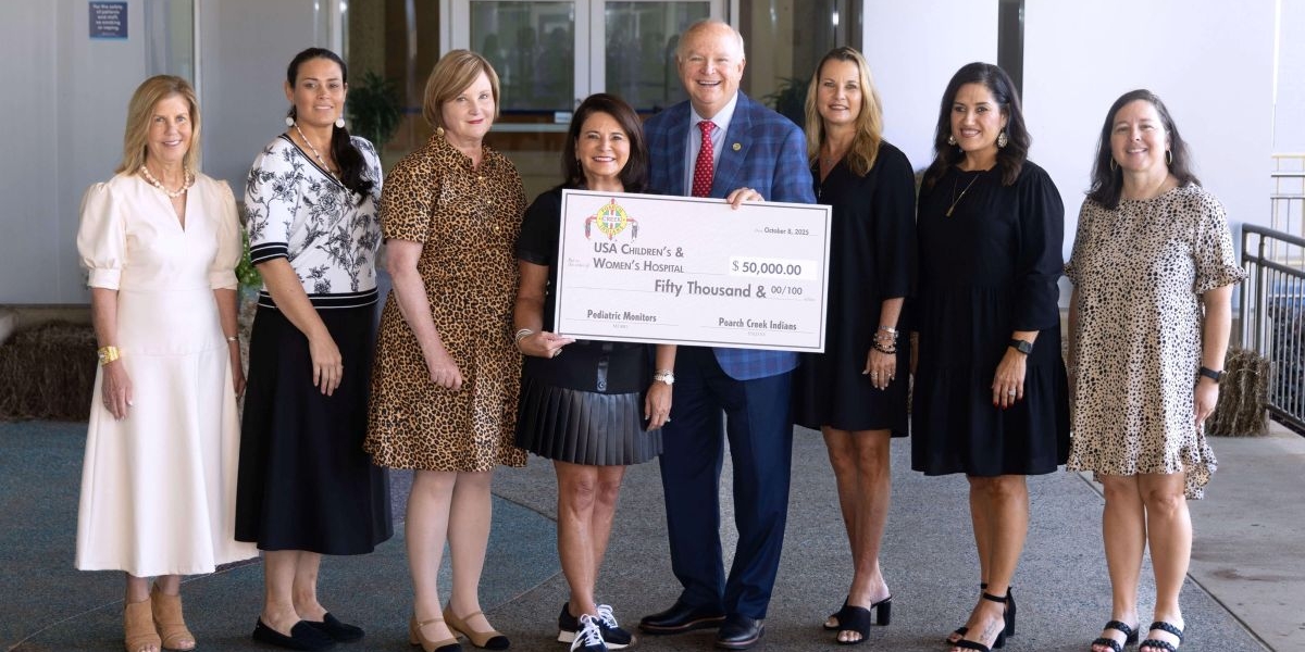 Poarch Creek Indians donate $50,000 to USA Health Children’s & Women’s Hospital