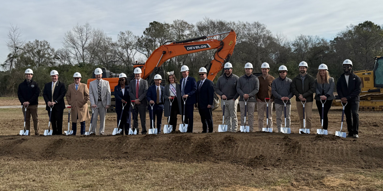 Tuberville attends auditorium groundbreaking and learns it will be named in honor of his father