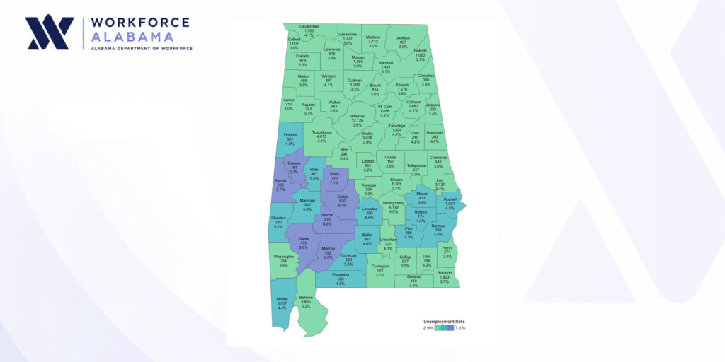 Alabama july job growth